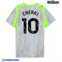 Camisa de Futebol Manchester City Rayan Cherki #10 Equipamento Alternativo Mulheres 2025-26 Manga Curta
